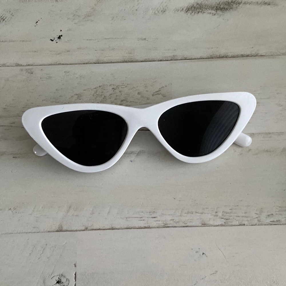 White Cat Eye Sunglasses